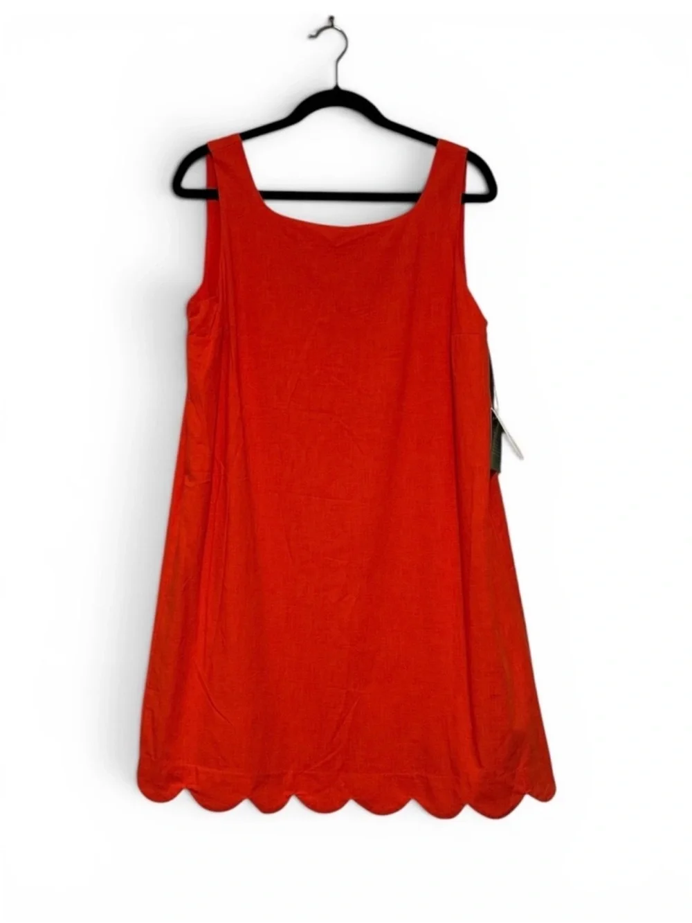 NWT ~ Kate Spade Coral Scallop-Hem Sleeveless Shift Dress ~ Size XL